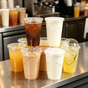 1L Custom Logo Printing 8/12/16oz Frosted Plastic Reusable Cups 90mm Diameter for Weddings and Parties Company Gifts Plastic Cup