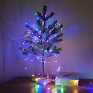 1M 3M 5M 10M LED Christmas Decorative Copper Wire Lights Halloween Birthday Party String Lamp with Battery Box & USB Powered