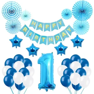 1st Birthday Party Decorations Baby Shower Party Supplies Happy Birthday Balloon Set