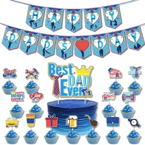2 Pieces Father’s Day Party Decoration Set For Festival Outdoor And Indoor Use