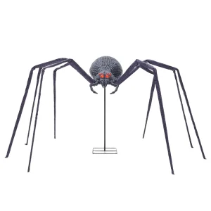 2.3 m Giant Spider Electric Infrared Sound-Activated Glowing Halloween Decoration