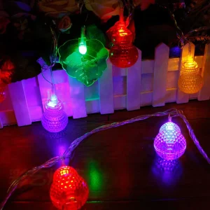 2.5M 20Led Creative Gourd Battery Powered Rechargeable Fairy String Lights Christmas Festive New Year Party Outdoor