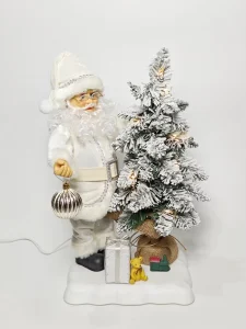 20-Inch 50cm Electric Animated Musical Santa Claus with Christmas Tree