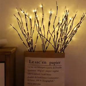 20 Led Vase Lamp Branches Battery Operated 77cm Length Holiday Parties Decorative Lights DIY Fairy String Light