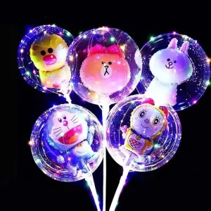 20 inch Luminous Bubble Transparent Balloons for Party Christmas Easter and Valentine’s Day Decorations
