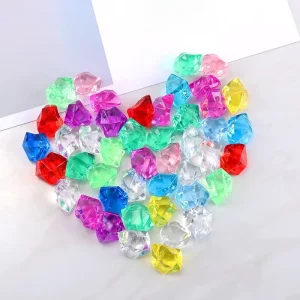 200pcs bag Acrylic Crushed Ice Rock Colorful Halloween Hunt Treasure Gemstone Birthday Wedding Party Table Scatter DIY Decor