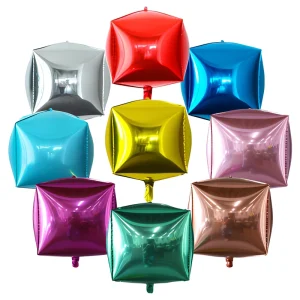 22 Inch Square Six-sided Ball Aluminum Foil Christmas Balloon Box Birthday Proposal Party Decoration Balloon XSHT-LMQ