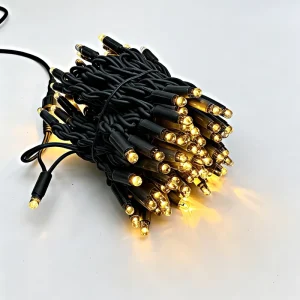 220V EU Standard Black Rubber Cable LED Festoon Lights Connectable Christmas Party Decor Lights