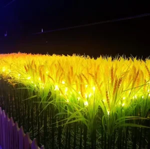 220v Waterproof 10 Pcs set LED Wheat Light for Outdoor Garden Park Festival Decoration Project