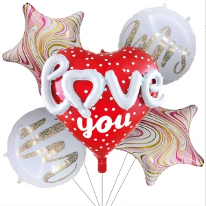 24 Inch Round Birthday and Valentine’s Day Declaration Aluminum Film Balloons
