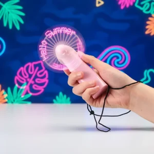 24 Pcs Mini Portable Handheld Plastic Fans LED Battery Powered Bulk Party Favors for Wedding Baby Shower (White)