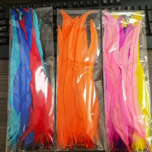 25 30 35 40 45cm 50pcs Per Bag Rooster Coque Tails Feathers for Carnival Costume Accessories