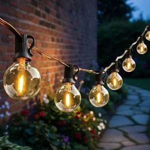 25Ft 50ft Luces De Navidad Outdoor G40 Incadscent Bulbs Christmas Garden Decoration New Year String Light
