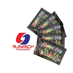 25g Magic Fire Flame Fire Sticks Colorful Powder Halloween Christmas Festivals Decorations Packaged in Box Bag