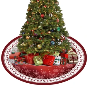 28, 35 and 48-Inch Custom Printed Christmas Tree Skirt