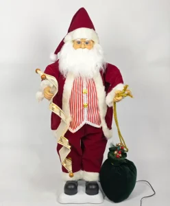 28inches 70cm Electric Animated Musical Santa Claus Christmas Decoration With Light Christmas Gift Factory