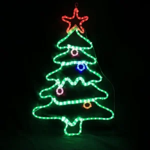 2D Motif LED Light Red Metal Indoor and Outdoor Snowman Christmas New Year Theme PVC Motif Light New Year’s Eve Decorations