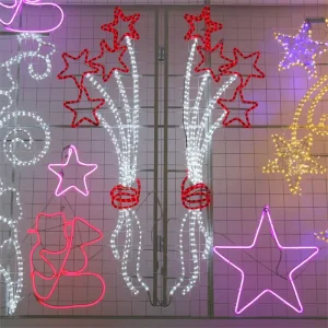 2D Motif Lights Wheat meteor fireworks Graphics Festive Decorative Light