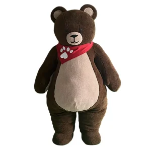 2m Adult Size Colorful Plush Inflatable Teddy Bear Character Cartoon Suit Cosplay Mascot Costume