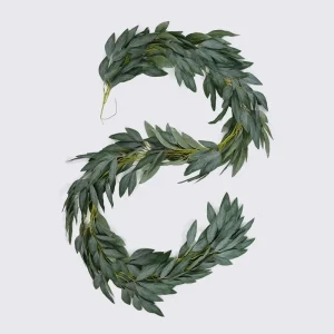 2m Artificial Silk Willow Garland Vine Leaves for Wedding Stage Decoration Party Hotel Wall Backdrop Plant Arrangement