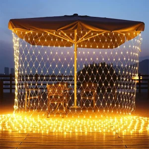 3*3m IP44 Waterproof LED Fairy String Lights Christmas Mesh Net Lights for Outdoor Garden Patio Tree Room Decoration