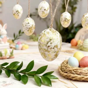 3*4cm Golden Easter Egg Hanging Decoration