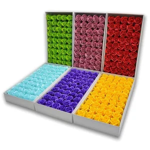 3 Layer Soap Rose Flower Head Christmas Decorative Artificial Soap Flower for Festive Gifts and Home Decoration