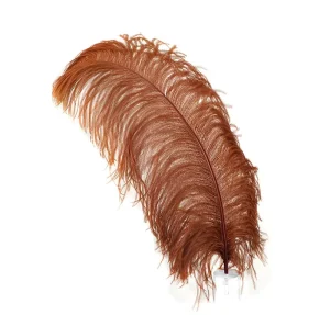 30 35cm Brown Natural Plume Ostrich Feathers for Party Carnival Home Wedding Christmas Vase Holiday Decor DIY Craft Floral