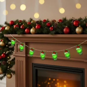 30 LED 10 FT Warm White Fairy Lights String Battery Operated Remote Control Indoor Outdoor Party Christmas Decorations for