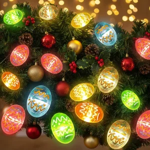 30 LED IP44 Rated Battery Powered Commercial LED Curtain Light Festoon String 10 Ft Copper Wire PVC Warm White Decorations