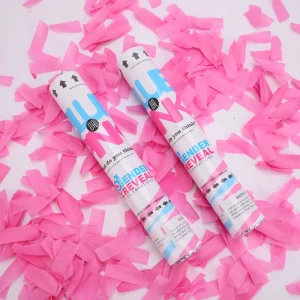 30CM Baby Gender Reveal Party Supplies Pink Girl or Blue Baby Powder Confetti Cannon Popular Baby Gender Reveal Party Supplies