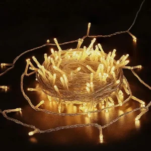 30M 300 LED Christmas Lights Plug in Waterproof Fairy Lights Timer 8 Modes Adjustable Dimmable 2700K Warm White