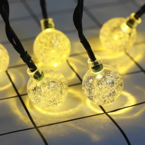 30PCS 6.5M Christmas Bubble Lights Waterproof IP44 LED Indoor & Outdoor Tree String Lights Christmas Holidays Party Decoration