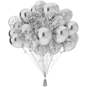 30Pcs Sequin & Metallic Latex Balloon Set Birthday Party Decorations