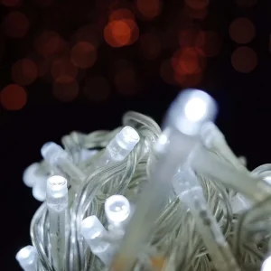 32.5ft Outdoor Holiday Christmas String Lights with Festoon Star