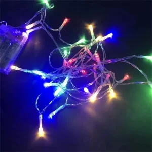 32.5ft Outdoor Holiday Christmas String Lights with Festoon Star