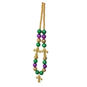 34 Inch Jumbo Mardi Gras Bead Necklace for Festival Party Favors Supplies
