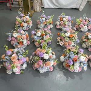 35cm Diameter Colorful Spring Flower Centerpieces Small Table Floral Balls for Wedding Decor