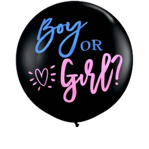 36” Giant Black Latex Balloon Confetti Durable & Eco-Friendly for Christmas Baby Shower Halloween Graduation Parties