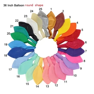 36 Inch Round Latex Balloons for Christmas and Easter Festivals Single Item