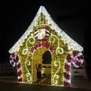 大型户外3D圣诞装饰灯 多色可定制冬季节日装饰