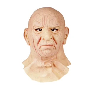 3D Faux Leather Halloween Mask Realistic Joker Scary Face Cosplay Party Full Half Headgear