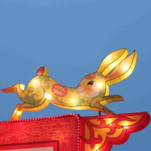 3D Silk Chinese Lantern Sculpture for Christmas Easter Thanksgiving Chinese New Year Zoo Lights & Outdoor Events