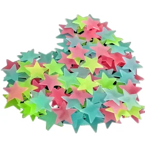 3D Star Ceiling Stickers for Bedrooms Glow in the Dark Wall Decals