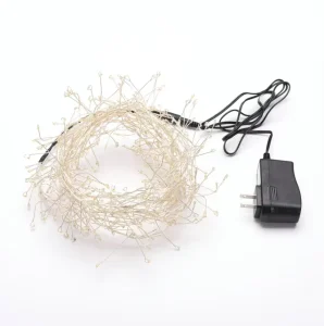 3M 100LED Festival Decoration Adapt Powered Firecracker String Christmas Light Led Copper Wire Firework Lights