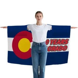 3x5ft Wearable Body Flag Custom Printed Cape Flag Polyester Wearable Banner for Parade Festival Party