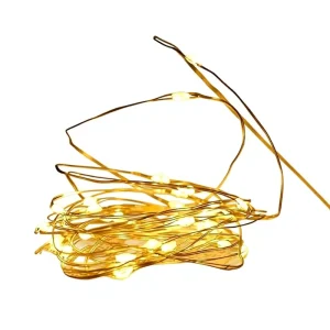 4-Pack Modern Fairy Lights Battery Operated Timer 16FT 50 LED String Lights Indoor Outdoor Cuttable Waterproof Home Christmas