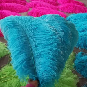 40 45cm Dyed Plume Ostrich Feathers for Party Carnival Home Wedding Centerpiece Xmas Holiday Decor DIY Craft Floral