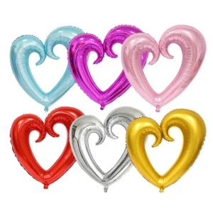 40 Inch Heart Aluminum Foil Balloons for Valentine’s Day & Birthday & Weddings Party Decoration Party Supplies