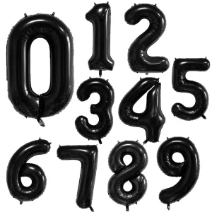 40 Inch Number Foil Balloon 0 9 for Birthday Wedding Valentine’s Day Parties Durable Party Decorations